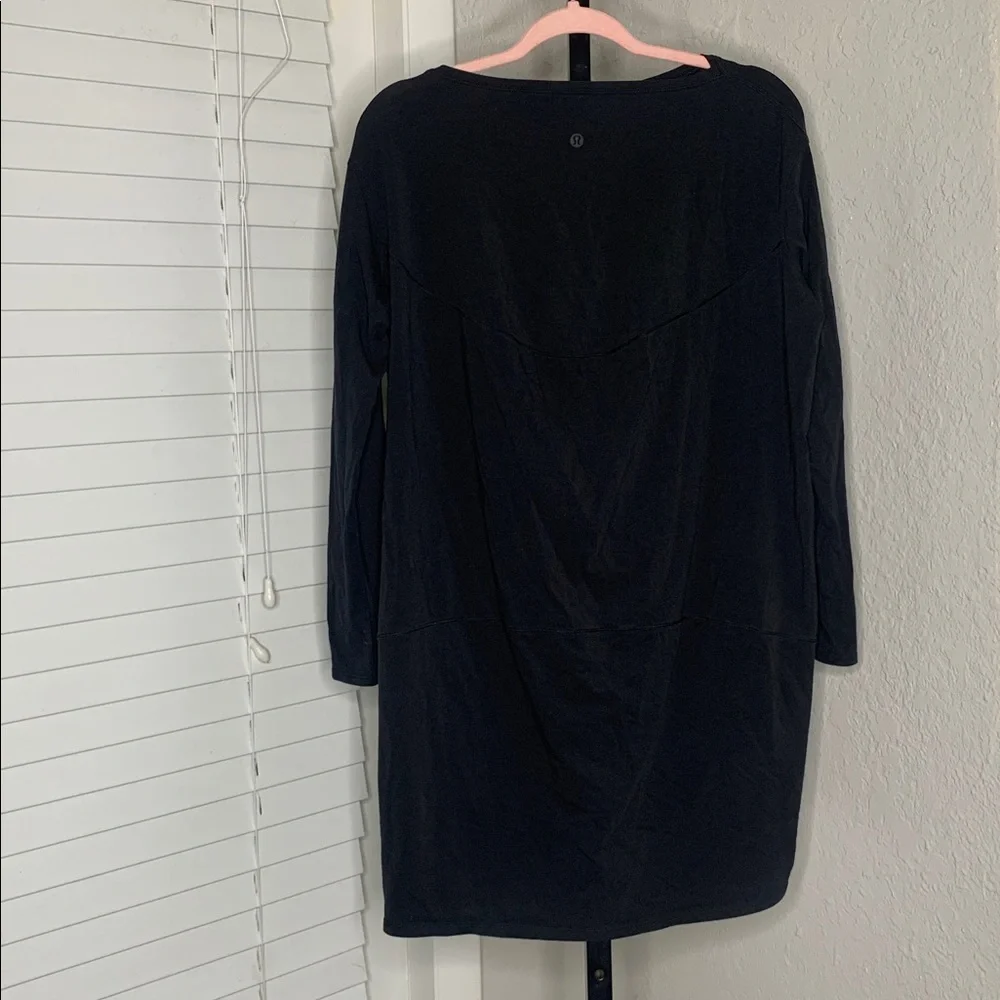 Lululemon athletica back in action long sleeve crew neck dress 12 - Picture 6 of 8